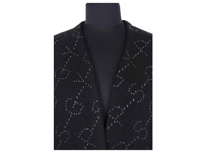 Maje Black Wool Cardigan S - view 2