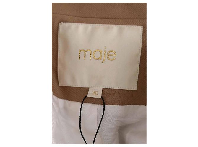 Blazer Maje de lana marrón Castaño - vista 5