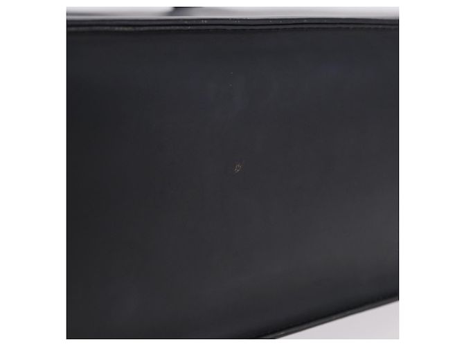 Borsa BURBERRY in pelle nera argento Auth 197856 Nero - vista 10