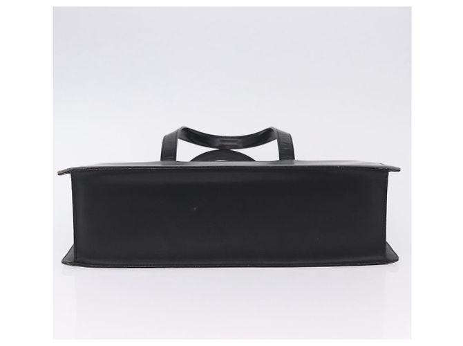 Borsa BURBERRY in pelle nera argento Auth 197856 Nero - vista 9
