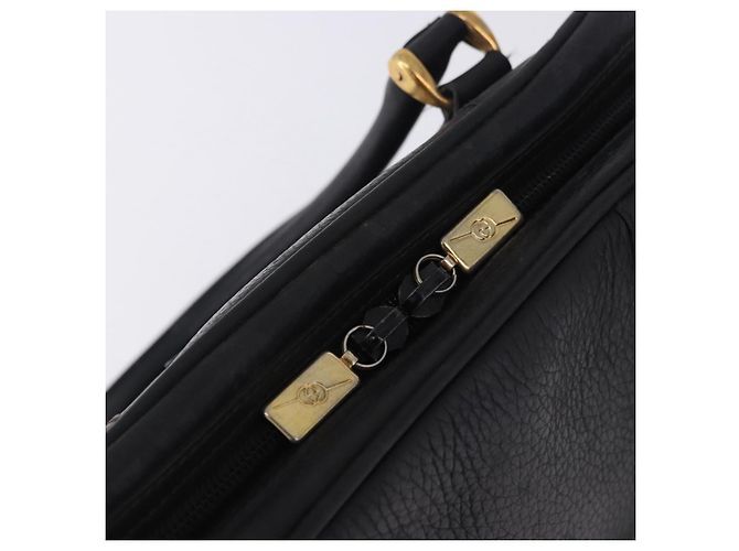Borsa a Mano GUCCI Pelle Nero Oro 000 104 0030 Auth 197725 D'oro - vista 14