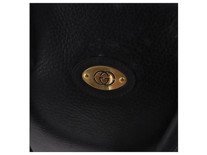 Borsa a Mano GUCCI Pelle Nero Oro 000 104 0030 Auth 197725 D'oro - vista 15
