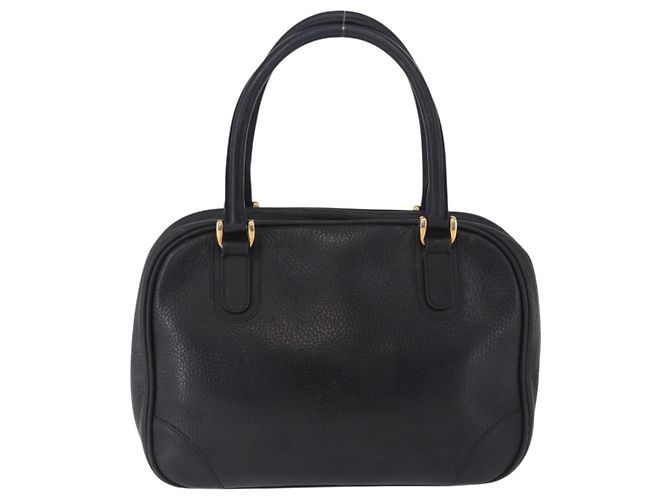 Borsa a Mano GUCCI Pelle Nero Oro 000 104 0030 Auth 197725 D'oro - vista 3