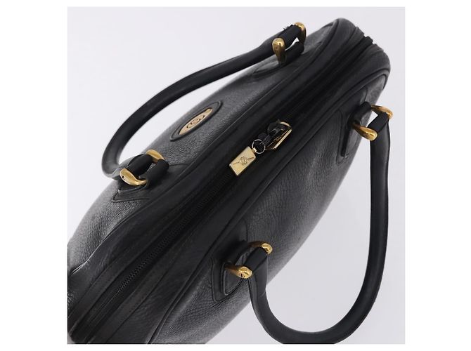 Borsa a Mano GUCCI Pelle Nero Oro 000 104 0030 Auth 197725 D'oro - vista 6
