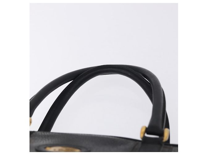 Borsa a Mano GUCCI Pelle Nero Oro 000 104 0030 Auth 197725 D'oro - vista 8