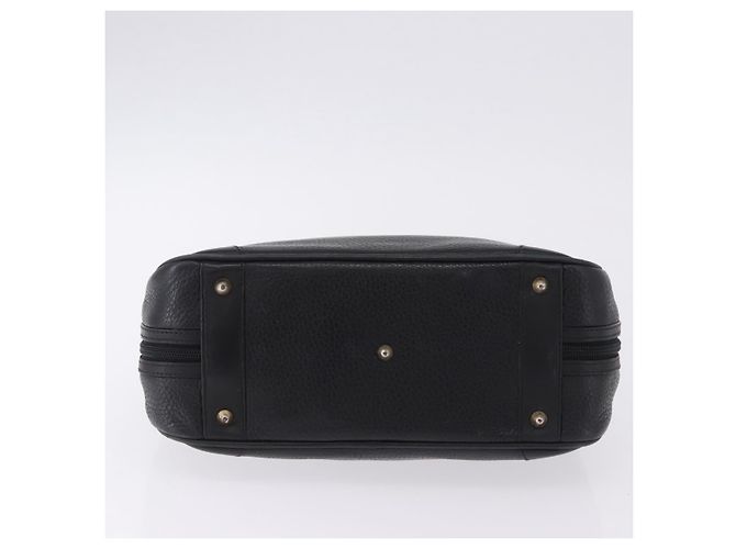 Borsa a Mano GUCCI Pelle Nero Oro 000 104 0030 Auth 197725 D'oro - vista 9