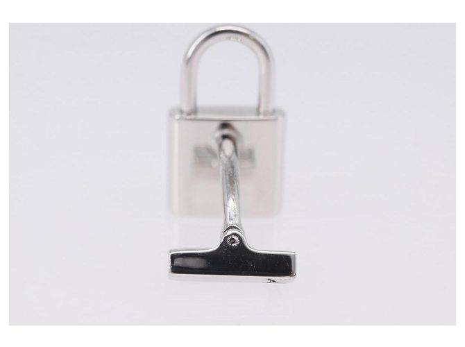 LOUIS VUITTON Gemelli Cadena & Key Cuffs Ag925 Silver LV Auth 199076V Argento - vista 22