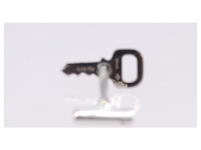 LOUIS VUITTON Gemelli Cadena & Key Cuffs Ag925 Silver LV Auth 199076V Argento - vista 27