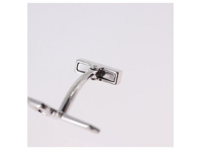 LOUIS VUITTON Gemelli Cadena & Key Cuffs Ag925 Silver LV Auth 199076V Argento - vista 30