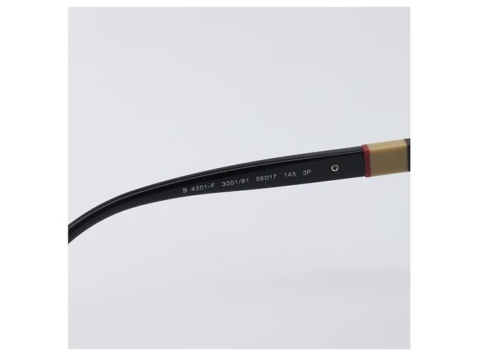 Gafas de sol BURBERRY Nova Check plástico Black Auth BA15180 Negro - vista 14