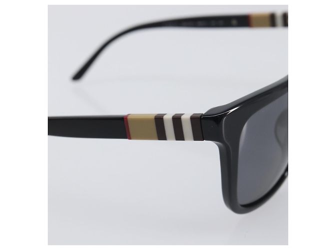 Gafas de sol BURBERRY Nova Check plástico Black Auth BA15180 Negro - vista 8