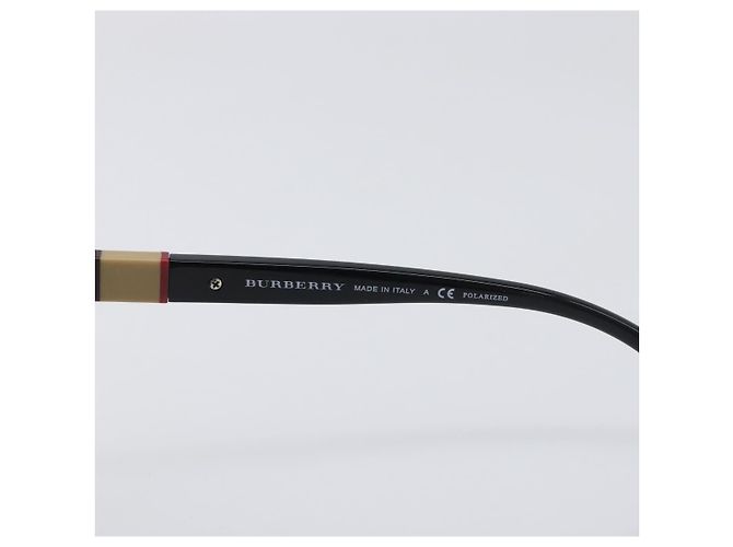 Gafas de sol BURBERRY Nova Check plástico Black Auth BA15180 Negro - vista 9
