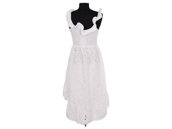 Vestido Manoush de algodón blanco - vista 4
