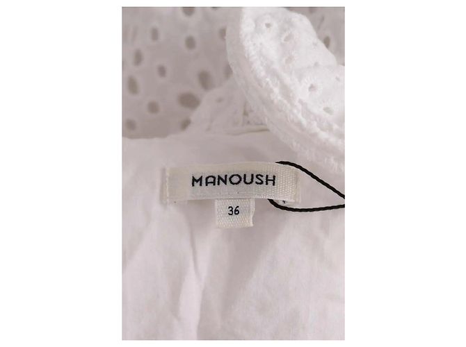 Vestido Manoush de algodón blanco - vista 5