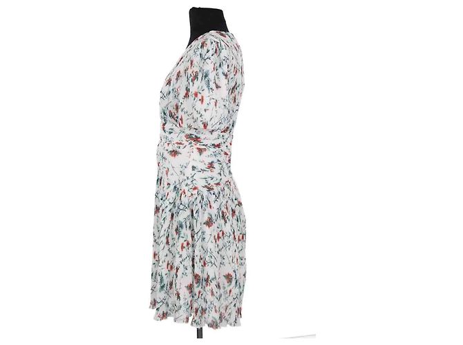 Vestido Maje blanco de viscosa - vista 3