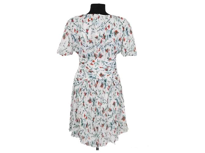 Vestido Maje blanco de viscosa - vista 4