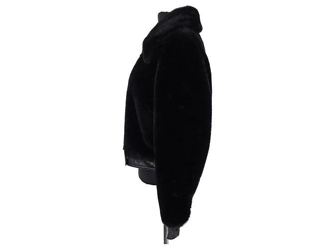 Sandro Lederjacke Schwarz XS - Ansicht 3