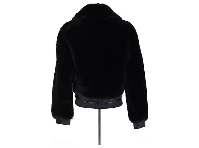 Sandro Lederjacke Schwarz XS - Ansicht 4