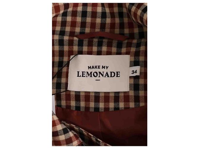 Autre Marque Trench de lana rojo Make My Lemonade Roja - vista 5