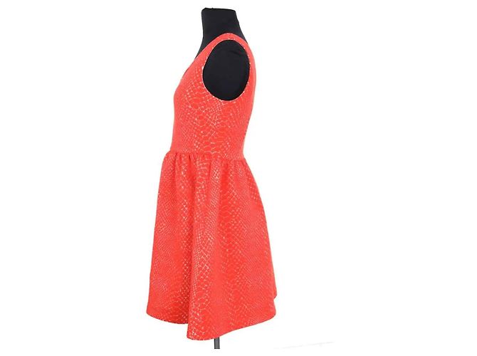 Vestido Manoush de algodón rojo Roja - vista 3
