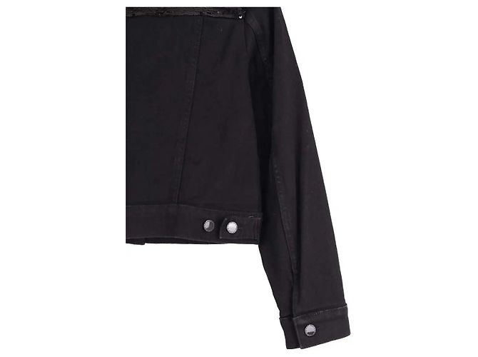 Giacca Maje in cotone nera Nero - vista 4