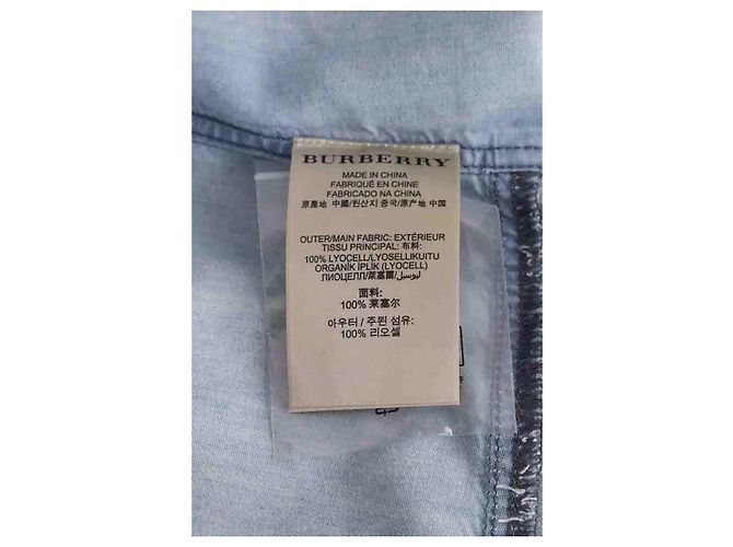 Camisa Burberry azul de algodón XL - vista 6