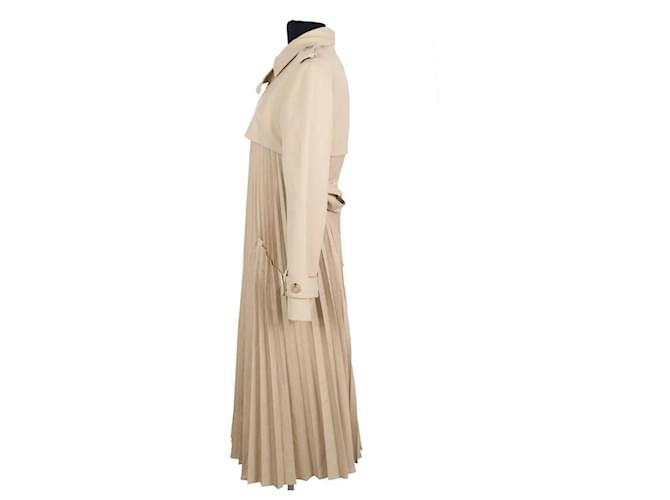Gabardina de algodón beige Sandro - vista 3