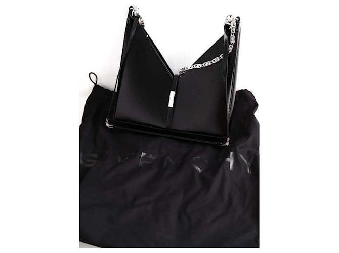 Borsa Givenchy Cut Out Small in pelle nera Nero - vista 6