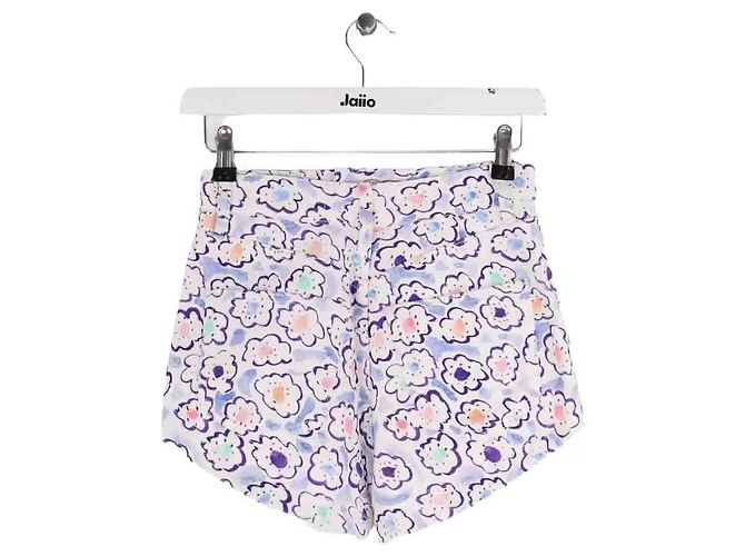 Mini shorts de algodón azul Alessandra Rich - vista 3