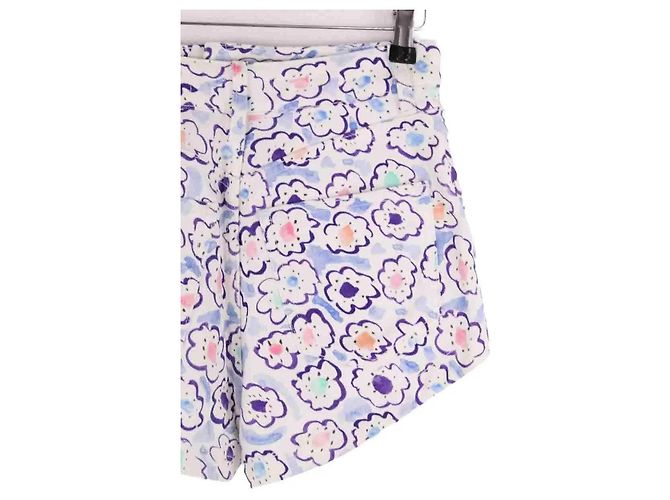 Mini shorts de algodón azul Alessandra Rich - vista 4