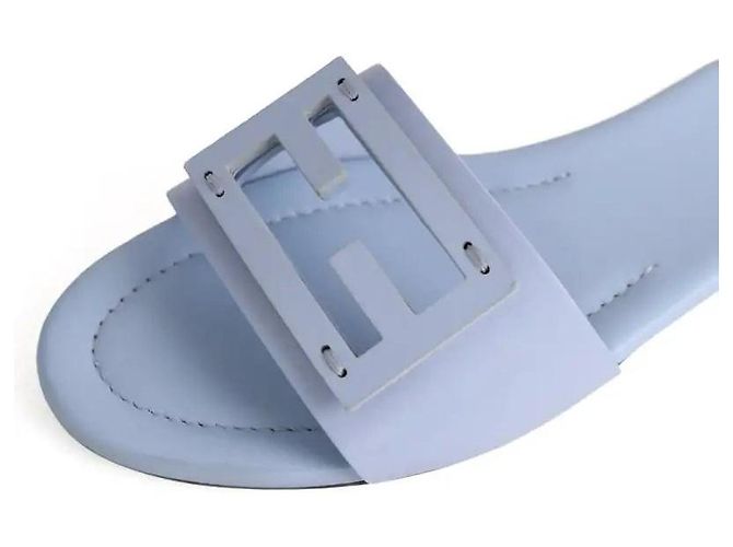 Sandali Fendi in pelle blu - vista 4