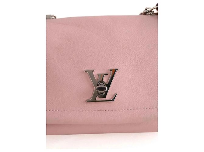 Borsa a tracolla Louis Vuitton in pelle rosa - vista 5