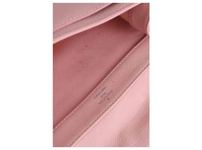 Borsa a tracolla Louis Vuitton in pelle rosa - vista 8