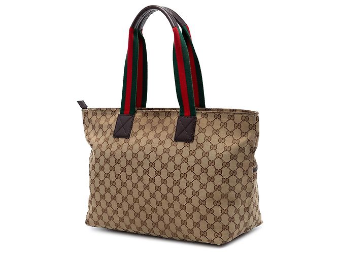Tote Gucci GG Canvas Web Beige - vista 2