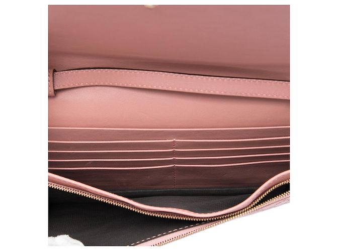 Borsa a tracolla Wallet on Strap Gucci Microguccissima Rosa - vista 4