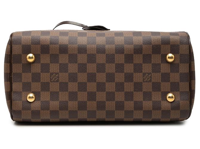 Borsa Louis Vuitton Damier Ebene Duomo Marrone - vista 3