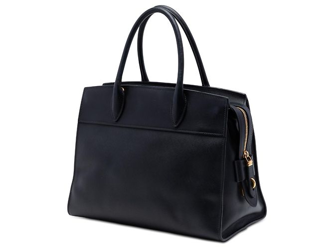 Borsa Esplanade Prada in Saffiano e City Calf nera Nero - vista 2