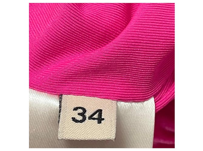 Alexandre Vauthier One-Shoulder Mini-Kleid aus Samt in Neon-Pink - Ansicht 5