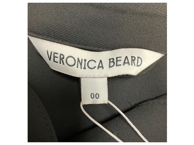 Veronica Beard Jaden Hemdkleid schwarz mit Gürtel / Midikleid mit goldenen Knöpfen - Ansicht 4
