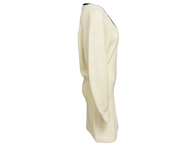 Alexis Cream Colby Figuriertes Wollstrick-Minikleid Beige - Ansicht 2