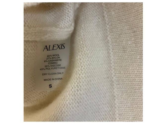 Alexis Cream Colby Figuriertes Wollstrick-Minikleid Beige - Ansicht 5