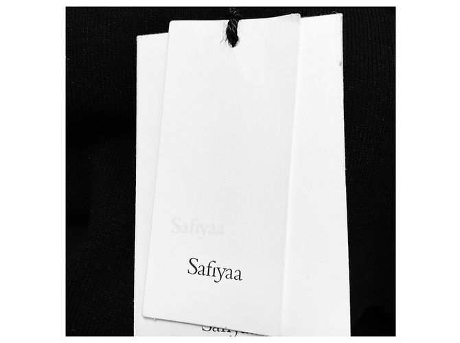 Autre Marque Safiyaa Black Tuiren Bodycon Stretch Strick-Midikleid Schwarz - Ansicht 5