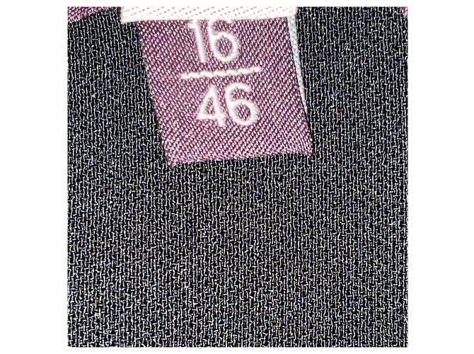 Autre Marque Abito lungo Talbot Runhof senza maniche in pelle e crepe nero - vista 5