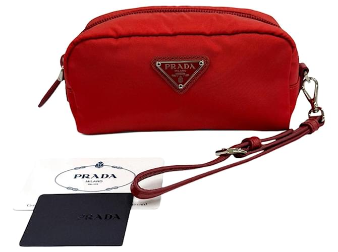 Beauty case Prada Tessuto rosso - vista 14