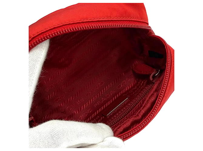 Beauty case Prada Tessuto rosso - vista 5