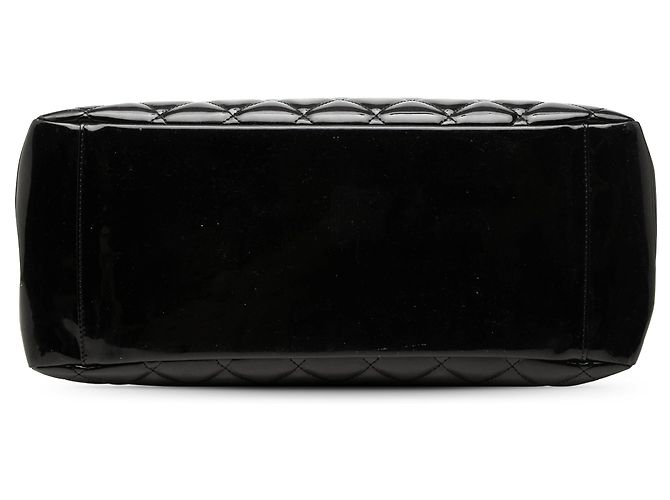 Borsa Tote Grand Shopping Chanel in vernice nera Nero - vista 3