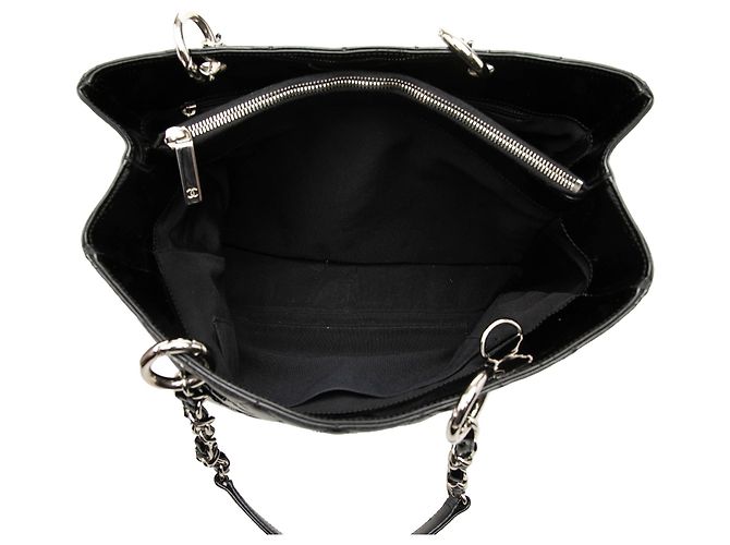 Borsa Tote Grand Shopping Chanel in vernice nera Nero - vista 4