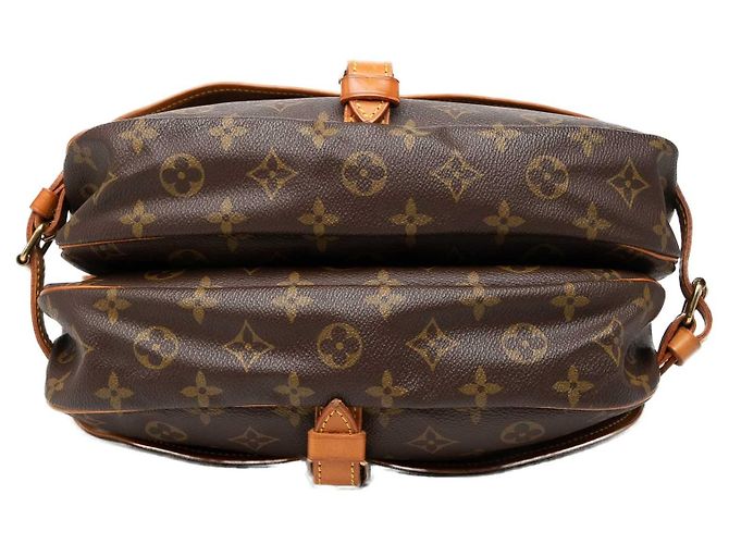 Borsa a tracolla Louis Vuitton Monogram Saumur 30 Marrone - vista 3