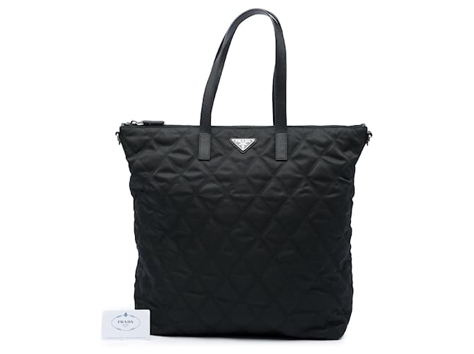 Borsa Prada Impuntu Tessuto Nera Nero - vista 7