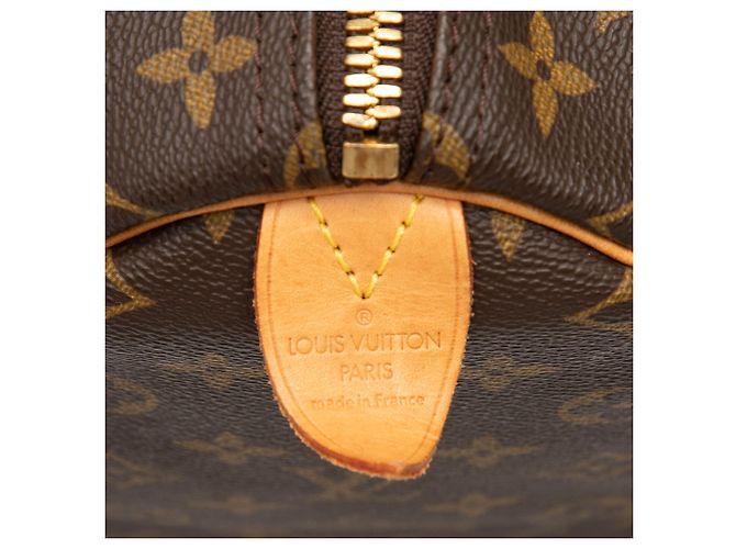 Borsa da viaggio Louis Vuitton Monogram Keepall 55 Marrone - vista 5